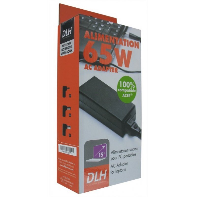DLH DY-AI3655 power adapter/inverter Indoor 65 W Black