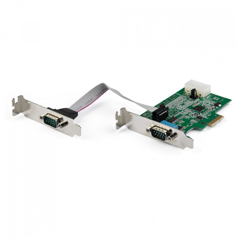 StarTech.com 2-port PCI Express RS232 Serial Adapter Card - PCIe RS232 Serial Host Controller Card - PCIe to Serial DB9 
