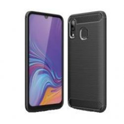 DLH COQUE SILICONE NOIRE POUR SAMSUNG GALAXY A20e (SM-A202)