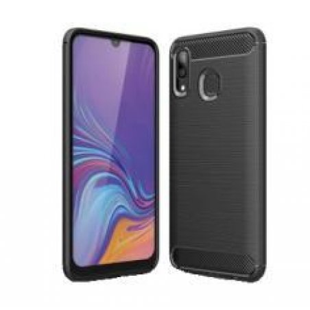 DLH COQUE SILICONE NOIRE POUR SAMSUNG GALAXY A20e (SM-A202)