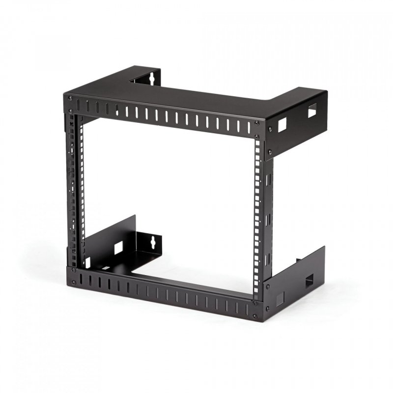 StarTech.com 8U 19" Wall Mount Network Rack - 12" Deep 2 Post Open Frame Server Room Rack for Data/AV/IT/Computer Equipm