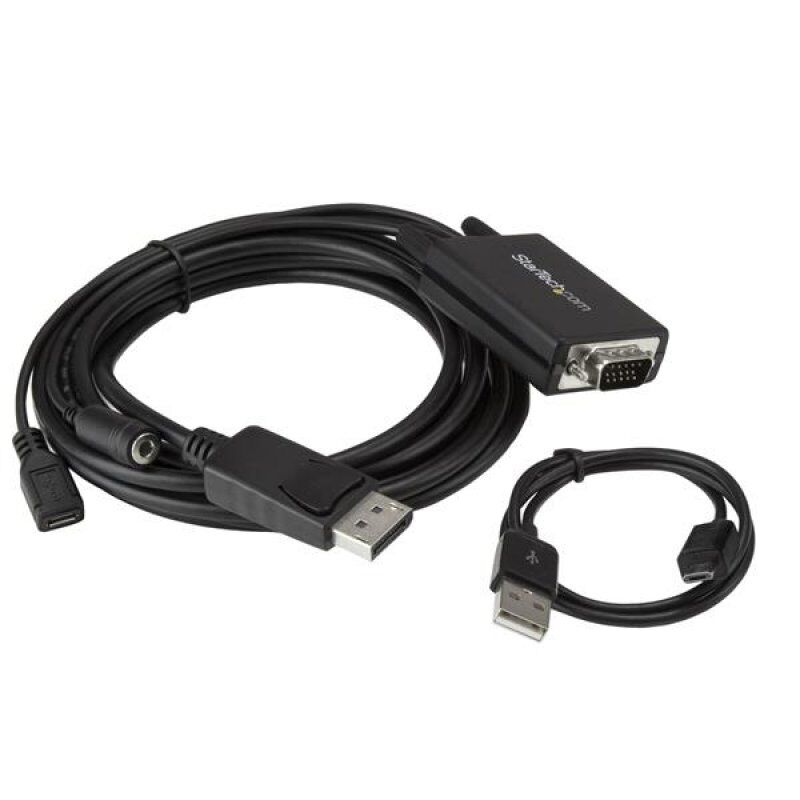 3M DP TO VGA VIDEO ADAPTER CABLE WITH AUDIO 10FT