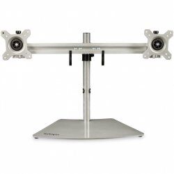 StarTech.com Dual Monitor Stand - Ergonomic Free Standing Dual Monitor Desktop Stand for two 24" VESA Mount Displays - S