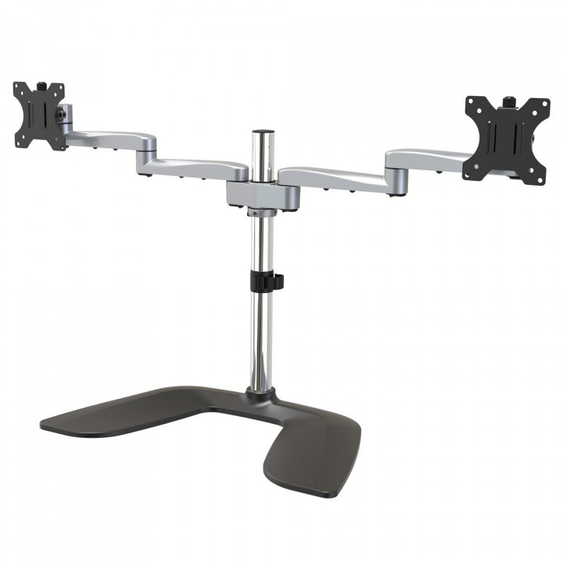 DUAL MONITOR STAND - FOR UP TO 32IN MONITORS-ARTICULATING ARMS