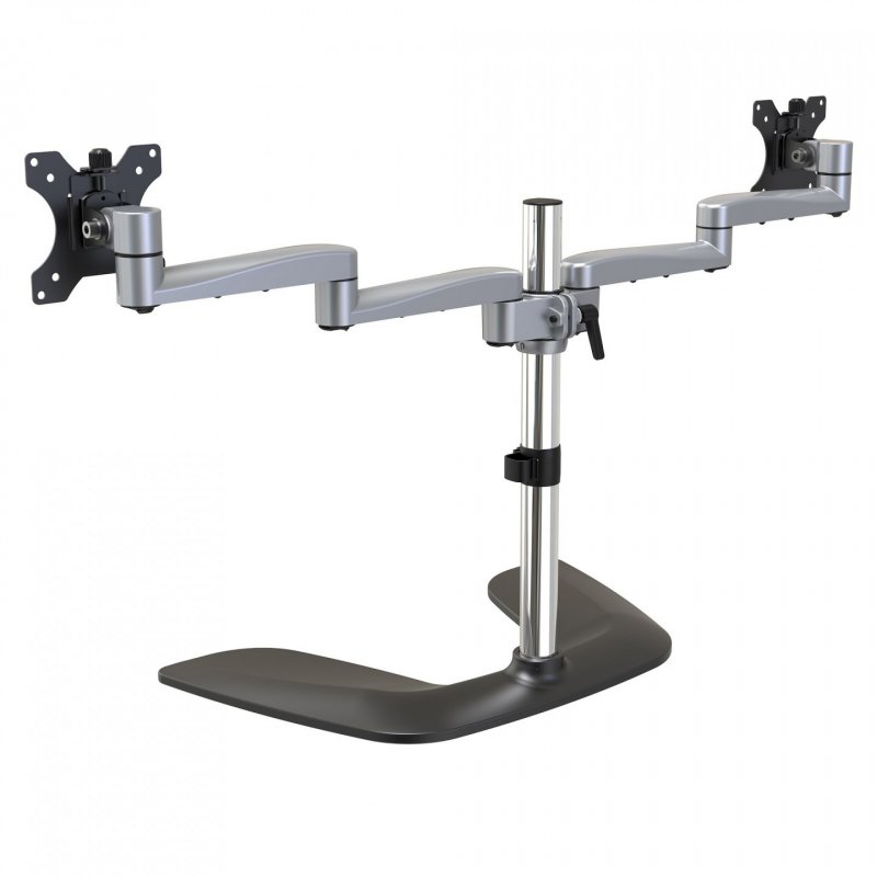 DUAL MONITOR STAND - FOR UP TO 32IN MONITORS-ARTICULATING ARMS