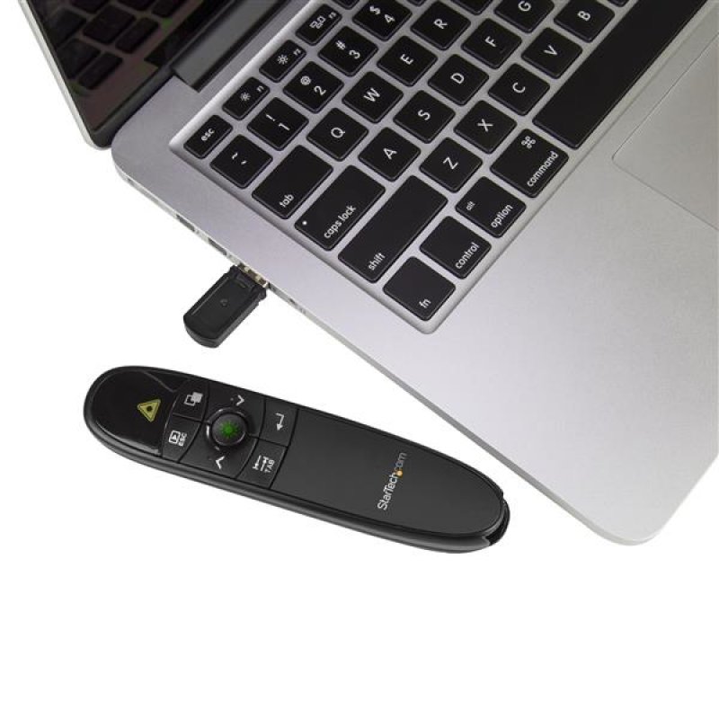 WIRELESS PRESENTATION REMOTE WITH GREEN LASER POINTER-90 FT.