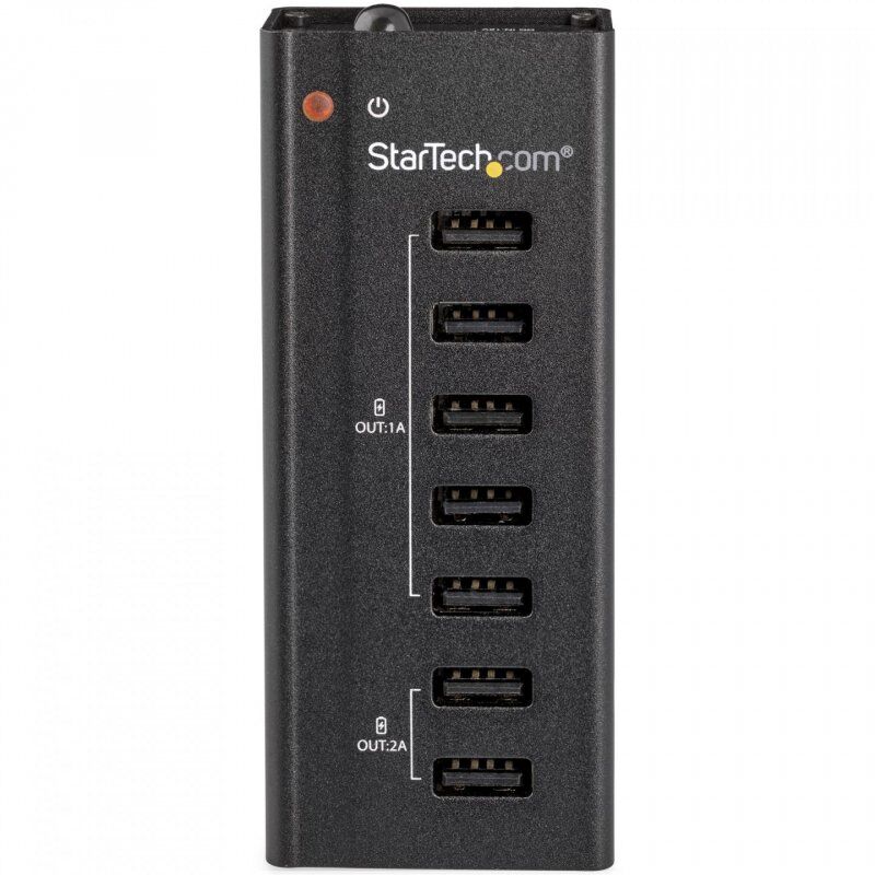 StarTech.com 7-Port USB Charging Station with 5x 1A Ports and 2x 2A Ports