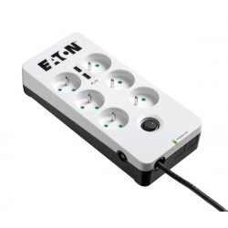 Eaton PB6UF protection surtension Noir, Blanc 6 sortie(s) CA 220 - 250 V 1,5 m