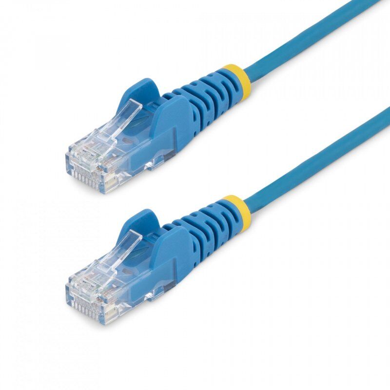 2M SLIM CAT6 CABLE - BLUE SNAGLESS - 28 AWG COPPER WIRE