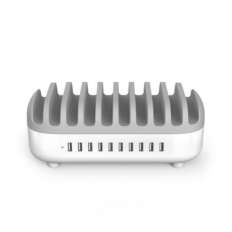 Compulocks 10PUSBDKS-UK Organiseur de station de chargement Autonome Gris, Blanc