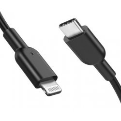 USB-C M TO LIGHTNING M CABLE 1M UP TO 3A CURRENT CHARGE AND SYNC