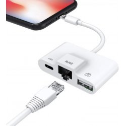 LIGHTNING/RJ45 ETHERNET ADAPTER FOR APPLE IPHONE AND IPAD