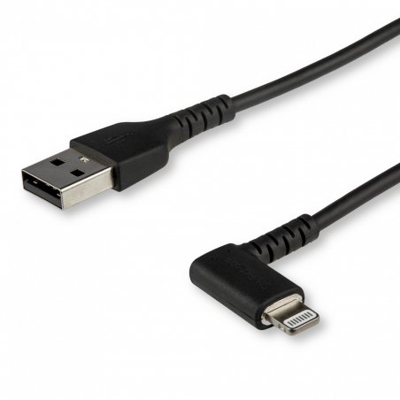 2M ANGLED LIGHTNING TO USB CABLE-APPLE MFI CERTIFIED-BLACK