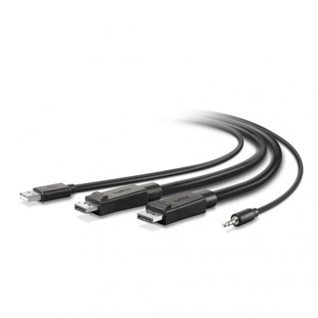 Belkin-Câble 1.8 m Noir DisplayPort+US