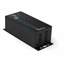 StarTech.com Hub USB 3.0 à 7 ports avec adaptateur d'alimentation - Concentrateur USB-A industriel en métal avec prote