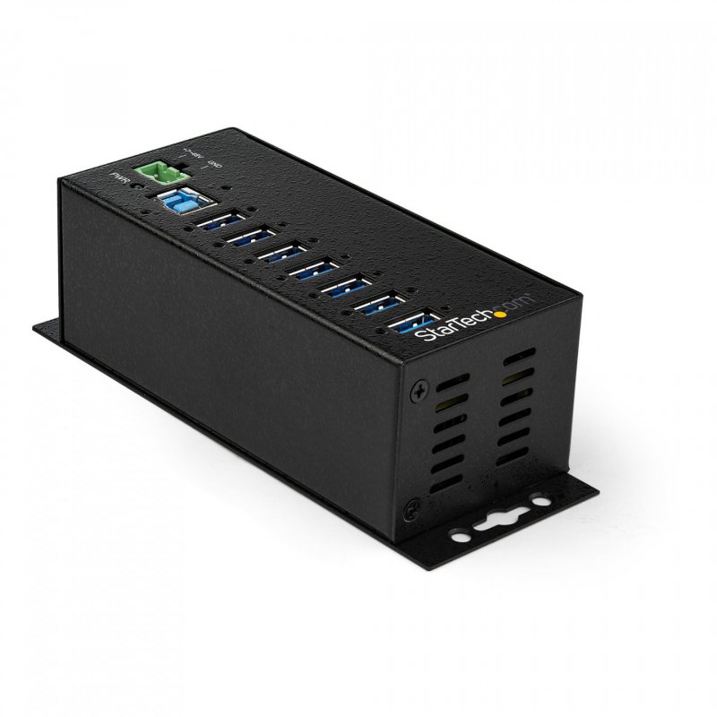 StarTech.com Hub USB 3.0 à 7 ports avec adaptateur d'alimentation - Concentrateur USB-A industriel en métal avec prote