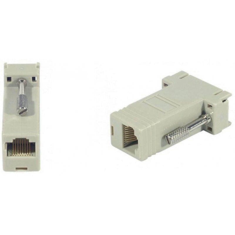 Uniformatic 14206 câble vidéo et adaptateur RJ-45 D-Sub (DB-9) Gris