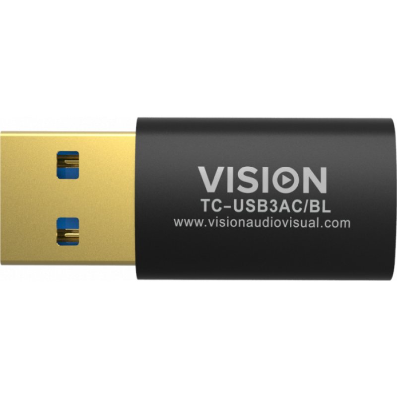 VISION compatible USB-3.0A F to USB-C M Adaptor