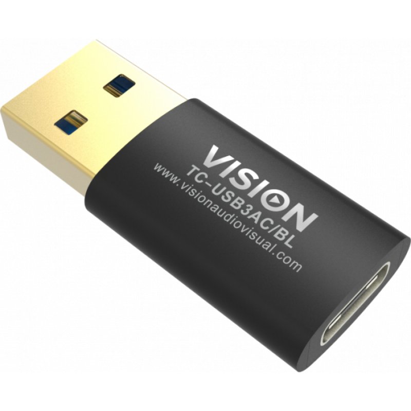 VISION compatible USB-3.0A F to USB-C M Adaptor