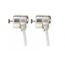 Mobilis Corporate Twin Security Lock Key Grey cable lock Silver 1.8 m