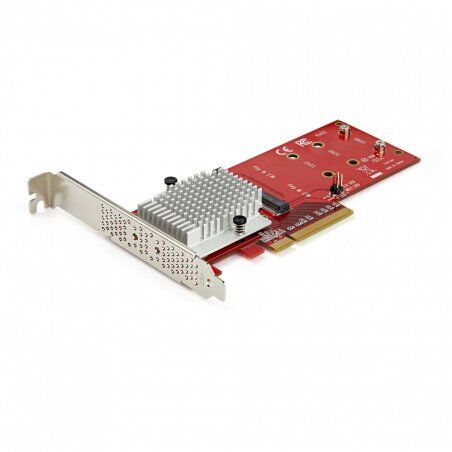 X8 DUAL M.2 PCIE SSD ADAPTER FOR PCIE NVME / AHCI M.2 SSDS