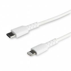 1M USB C TO LIGHTNING CABLE WHITE - ARAMID FIBER