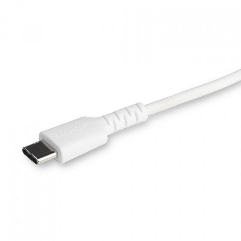 1M USB C TO LIGHTNING CABLE WHITE - ARAMID FIBER