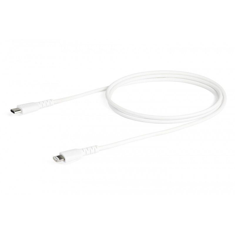StarTech.com Câble USB-C vers Lightning Blanc Robuste 1m - Câble de Charge/Synchronistation USB Type C vers Lightning 