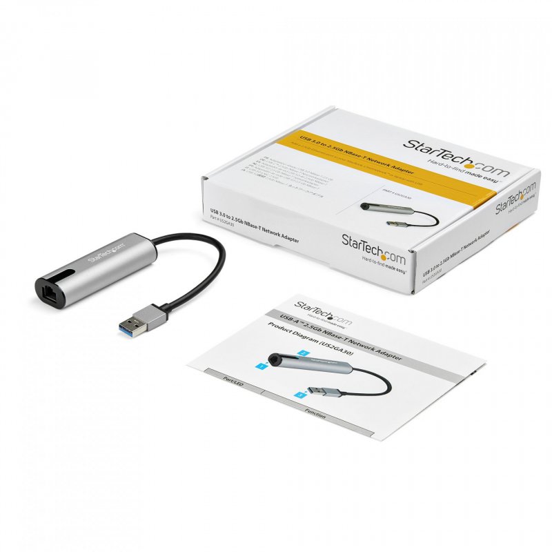 USB 3.0 TYPE-A TO 2.5 GIGABIT ETHERNET ADAPTER - 2.5GBASE-T