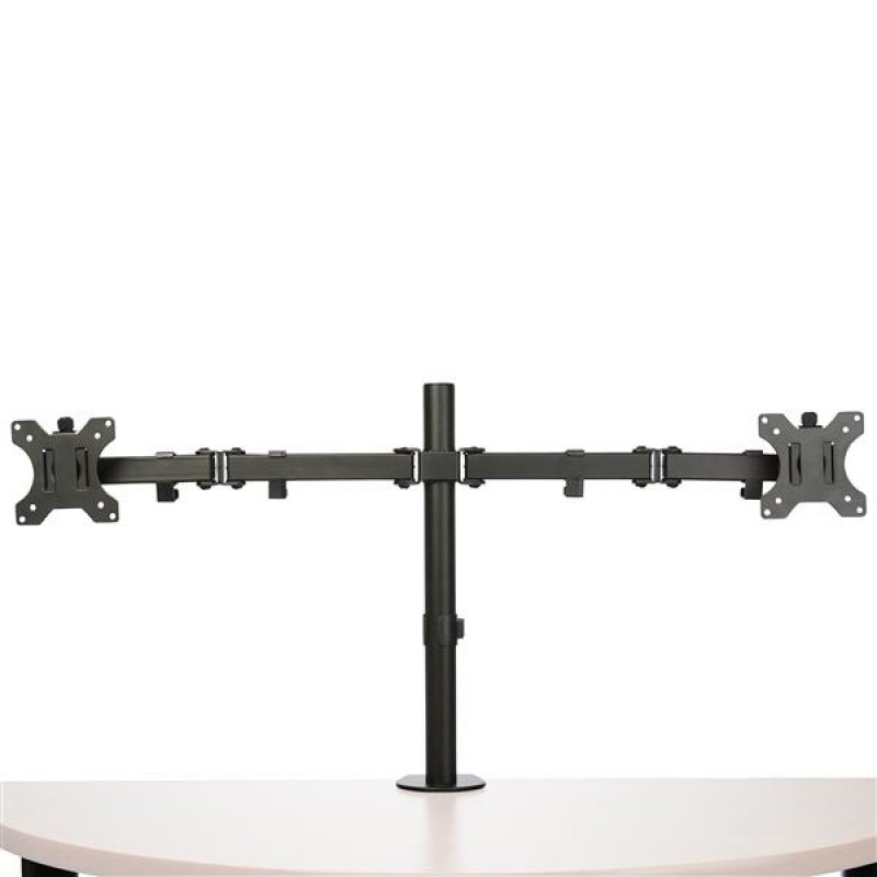 DESK MOUNT DUAL MONITOR ARM FOR UP TO 32IN MONITORS - CROSSBAR
