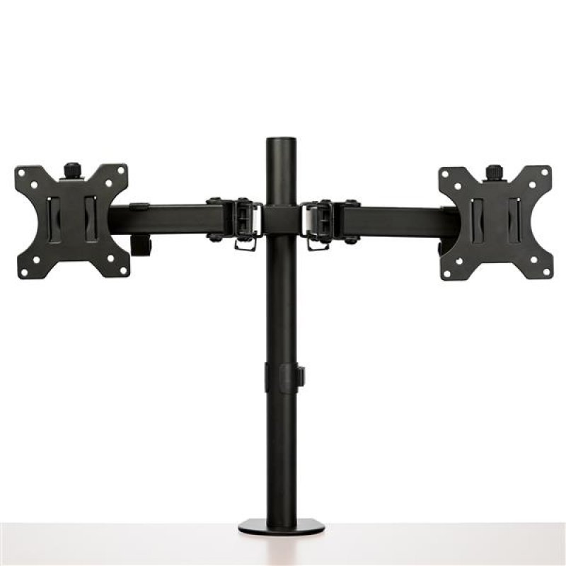 DESK MOUNT DUAL MONITOR ARM FOR UP TO 32IN MONITORS - CROSSBAR