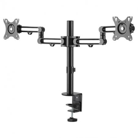 DESK MOUNT DUAL MONITOR ARM FOR UP TO 32IN MONITORS DUAL SWIVEL