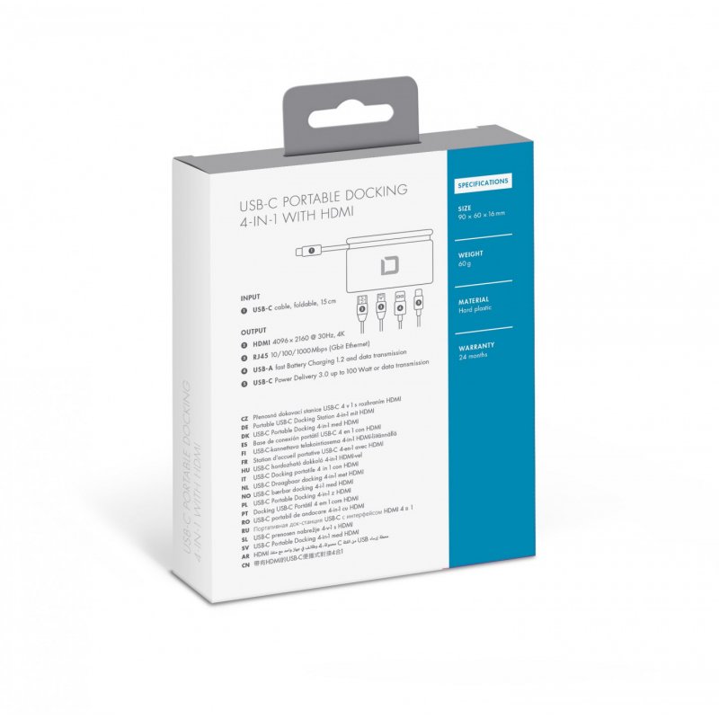 DICOTA D31730 notebook dock/port replicator White