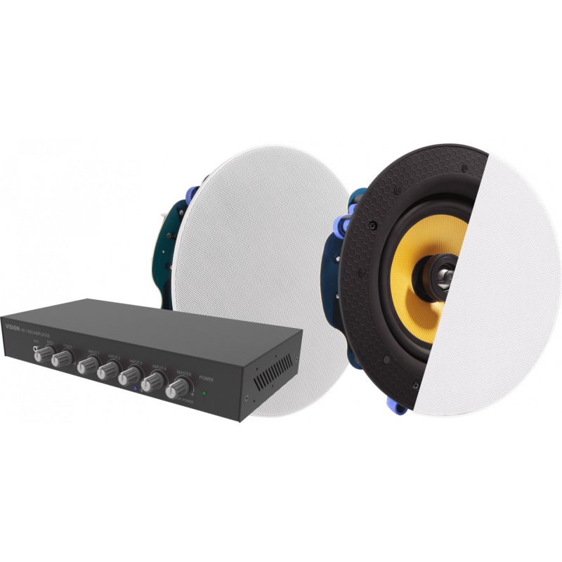 Vision AV-1900 audio amplifier Home Black