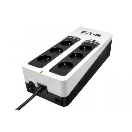 Eaton compatible Onduleur 3S 450 FR - Off-line UPS - 3S450F - 450VA (6 prises FR) Noir/Blanc
