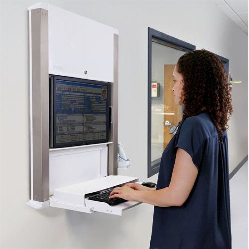 Sit-stand enclosure