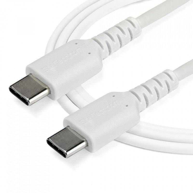 2M USB C CABLE WHITE HIGH QUALITY ARAMID FIBER