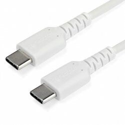 1M USB C CABLE WHITE HIGH QUALITY ARAMID FIBER
