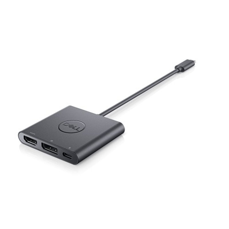 Dell Adapter USB-C to HDMI/DP with Power Pass-Through - Videoschnittstellen-Converter - DisplayPort / HDMI / USB