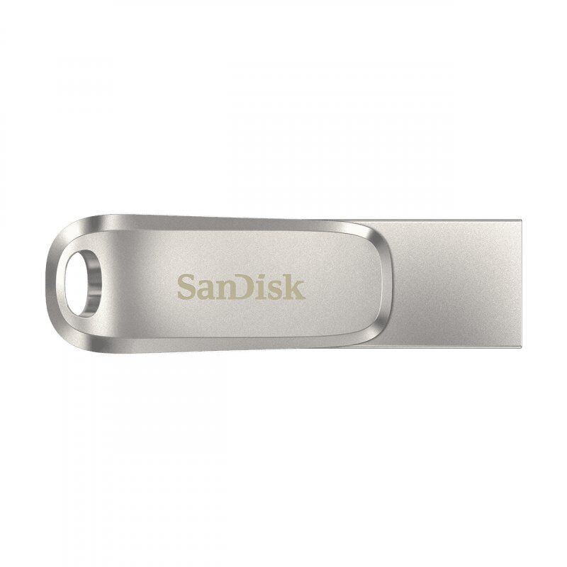 SanDisk Ultra Dual Drive Luxe USB flash drive 128 GB USB Type-A / USB Type-C 3.2 Gen 1 (3.1 Gen 1) Stainless steel