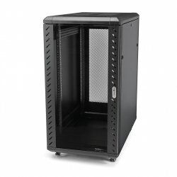 StarTech.com 18U 19" Server Rack Cabinet - 4 Post Adjustable Depth (6-32") Locking Knock Down Network/Computer Equipment