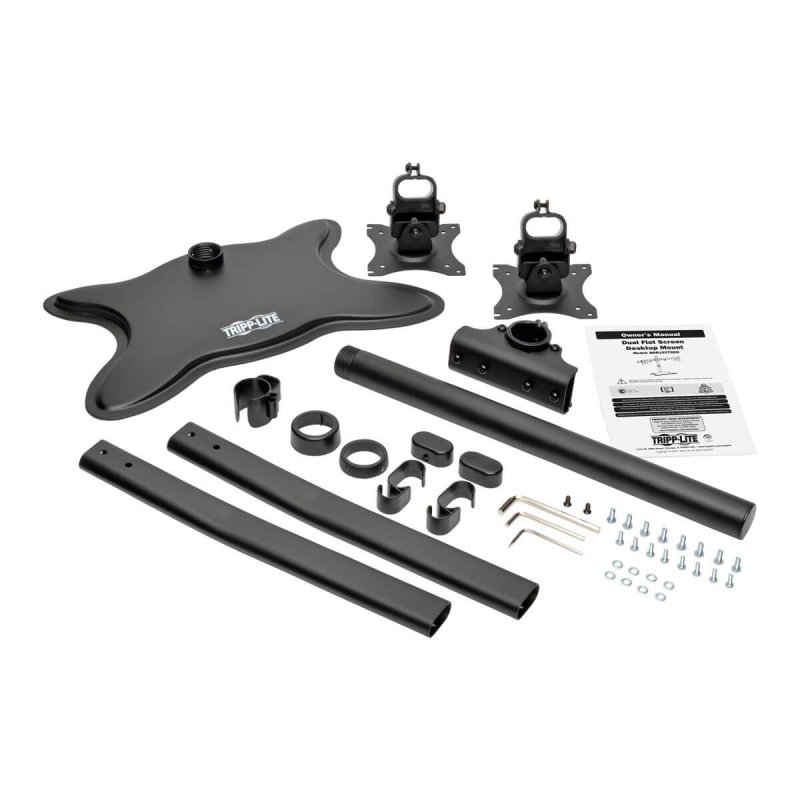 Tripp Lite DDR1327SDD Dual-Monitor Desktop Mount Stand for 13" to 27" Flat-Screen Displays