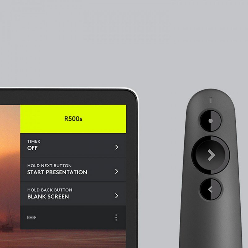 Logitech R500 télécommande Bluetooth/RF Graphite