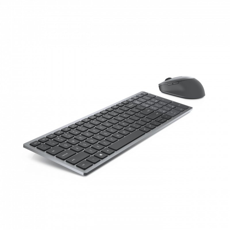 DELL KM7120W keyboard Mouse included RF Wireless + Bluetooth AZERTY French Grey, Titanium
