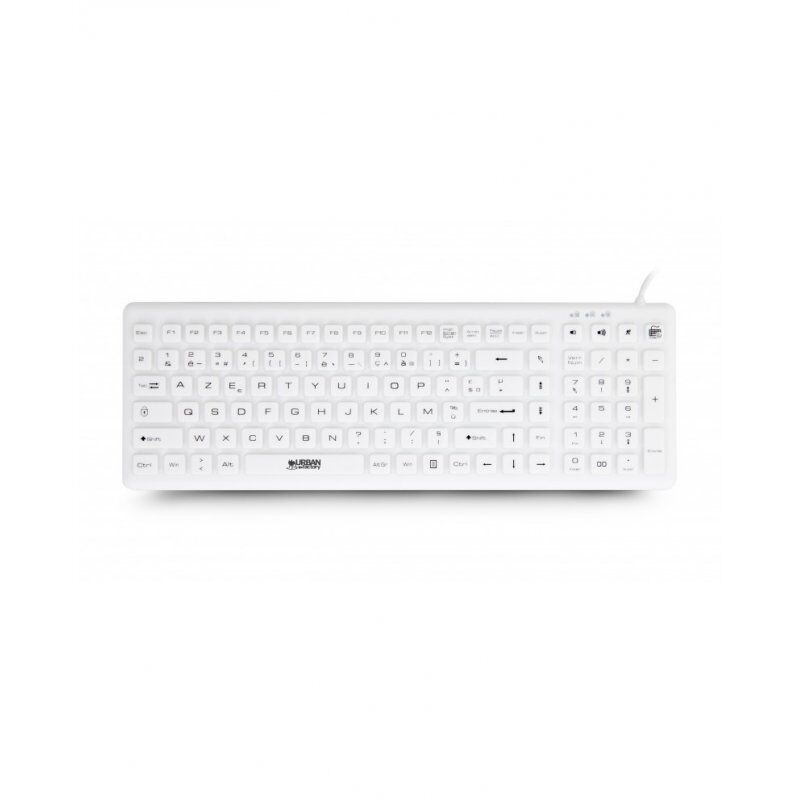Urban Factory Sanee keyboard USB AZERTY French White