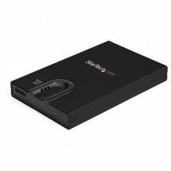 StarTech.com Biometric Enclosure - Encrypted USB 3.0 2.5" SATA Hard Drive Enclosure - Fingerprint/Password Access - 256-