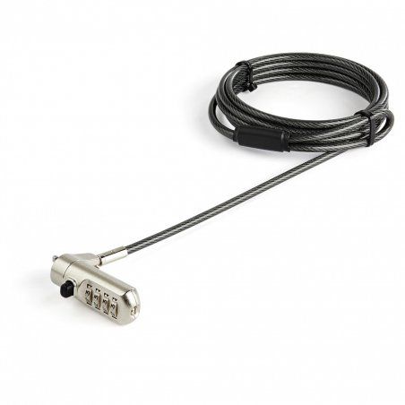 StarTech.com 6.5' (2m) Laptop Cable Lock - Nano Slot Compatible 4 Digit Combination Security Cable Lock - Serialized Ant