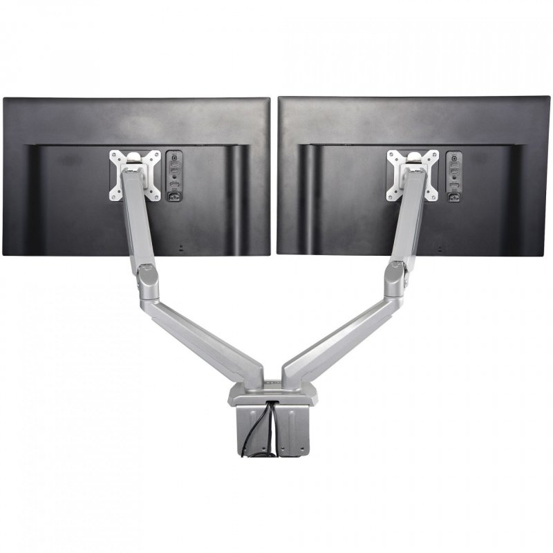Desk Mount Dual Monitor Arm w/USB/Audio