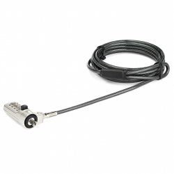StarTech.com 6.5ft (2m) Laptop Cable Lock - 4-Digit Combination Laptop/Desktop Security Cable Lock for Wedge Slot Comput
