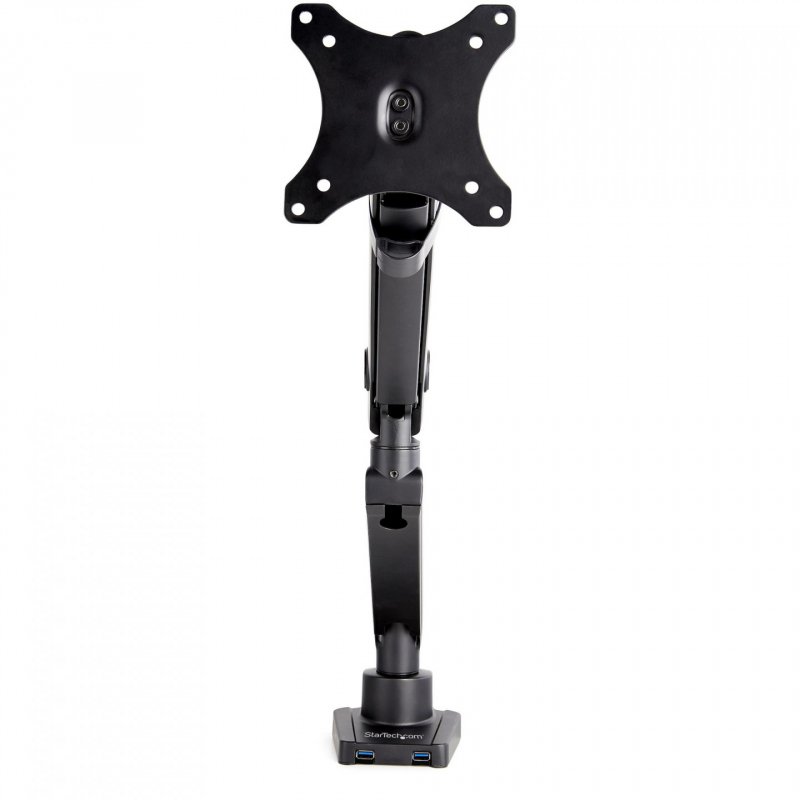 StarTech.com Desk Mount Monitor Arm with 2x USB 3.0 ports - Slim Full Motion Adjustable Single Monitor VESA Mount up to 
